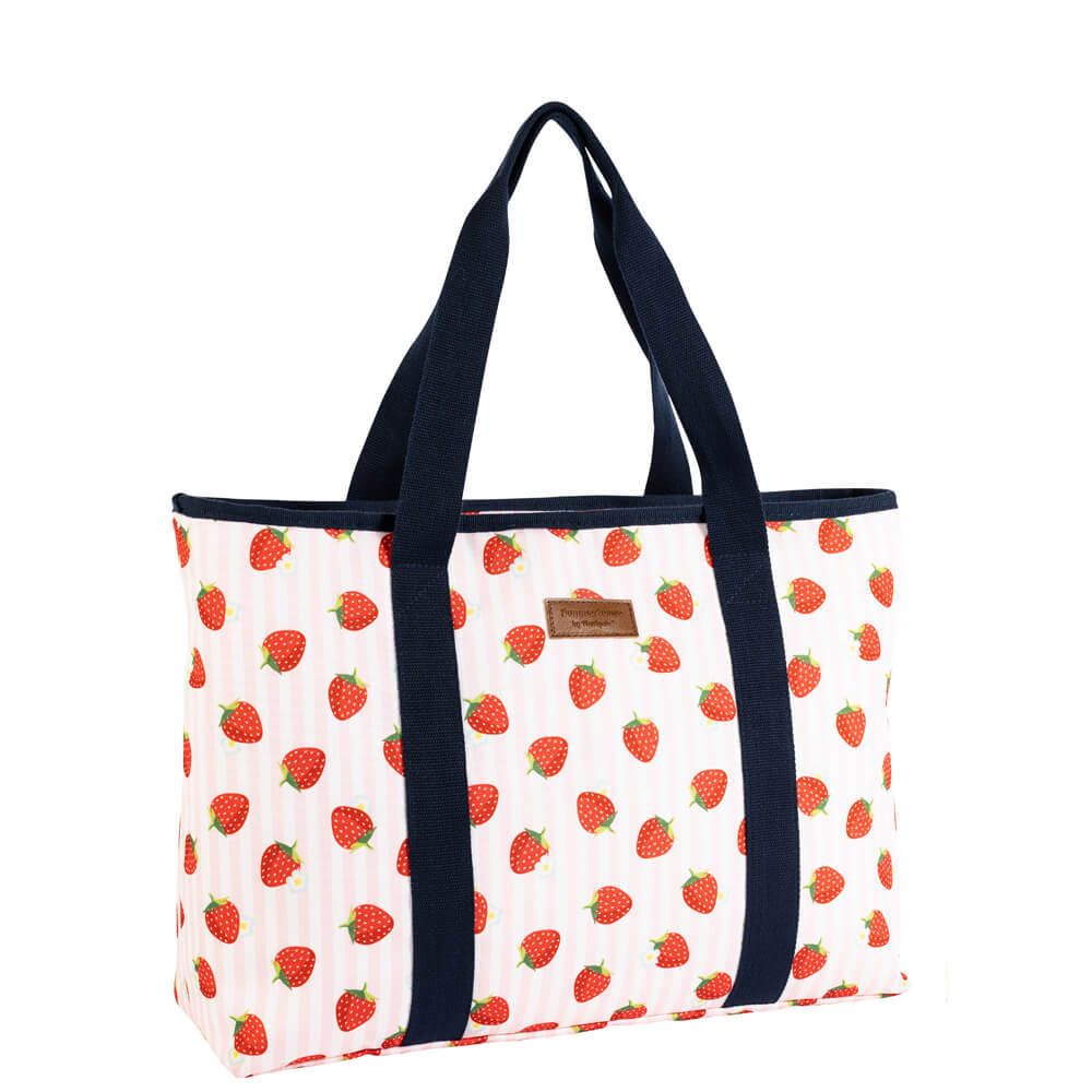 Summerhouse by Navigate Strawberries & Cream Insulated Shoulder Tote Bag